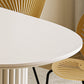 White Modern Dining Table Sintered Stone Dinner Table for Dining Room