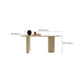 White Modern Dining Table Sintered Stone Dinner Table for Dining Room