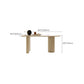 White Modern Dining Table Sintered Stone Dinner Table for Dining Room