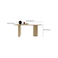 White Modern Dining Table Sintered Stone Dinner Table for Dining Room