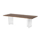 Brown Solid Wood Top Dining Table Rectangle Kitchen Dinette Table Clear Without Chairs Clearhalo 'Dining Tables & Seating' 'Dining Tables' 'dining_table' 'furn' 'furn_dining_table' 'Furniture' 'Kitchen & Dining Furniture' 7178029