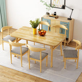 Modern Dining Table Rectangle Wooden Dinner Table for Dining Room Clearhalo 'Dining Tables & Seating' 'Dining Tables' 'dining_table' 'furn' 'furn_dining_table' 'Furniture' 'Kitchen & Dining Furniture' 7178044