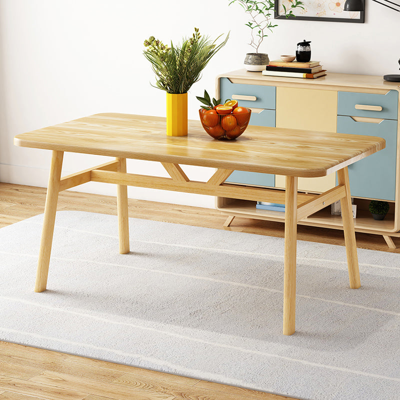 Modern Dining Table Rectangle Wooden Dinner Table for Dining Room Without Chairs Clearhalo 'Dining Tables & Seating' 'Dining Tables' 'dining_table' 'furn' 'furn_dining_table' 'Furniture' 'Kitchen & Dining Furniture' 7178045