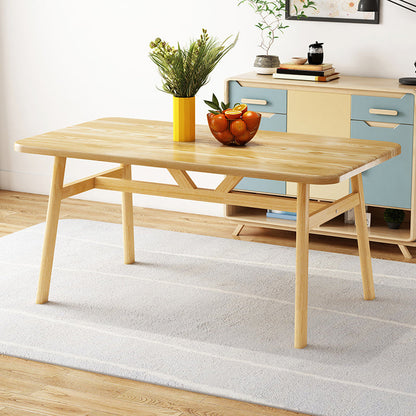 Modern Dining Table Rectangle Wooden Dinner Table for Dining Room Without Chairs Clearhalo 'Dining Tables & Seating' 'Dining Tables' 'dining_table' 'furn' 'furn_dining_table' 'Furniture' 'Kitchen & Dining Furniture' 7178045