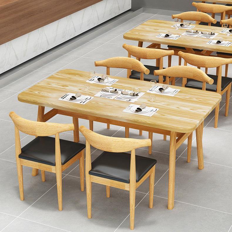 Modern Dining Table Rectangle Wooden Dinner Table for Dining Room Clearhalo 'Dining Tables & Seating' 'Dining Tables' 'dining_table' 'furn' 'furn_dining_table' 'Furniture' 'Kitchen & Dining Furniture' 7178048
