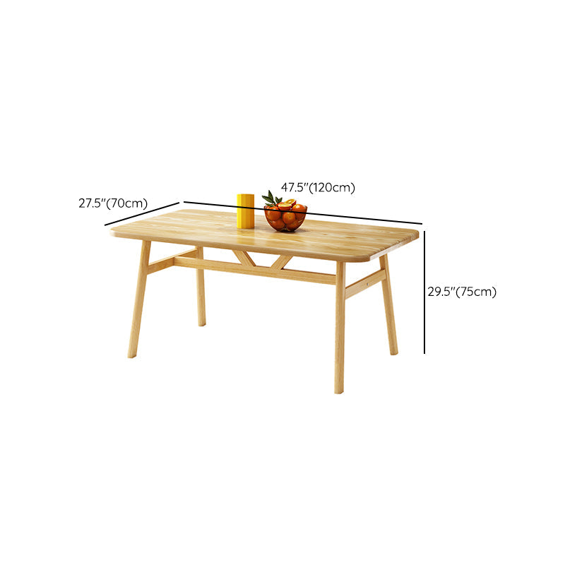 Modern Dining Table Rectangle Wooden Dinner Table for Dining Room Clearhalo 'Dining Tables & Seating' 'Dining Tables' 'dining_table' 'furn' 'furn_dining_table' 'Furniture' 'Kitchen & Dining Furniture' 7178052