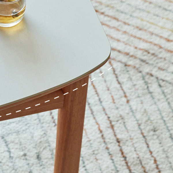 Solid Wood Frame Dining Table Rectangle Dinette Table for Home Clearhalo 'Dining Tables & Seating' 'Dining Tables' 'dining_table' 'furn' 'furn_dining_table' 'Furniture' 'Kitchen & Dining Furniture' 7178063