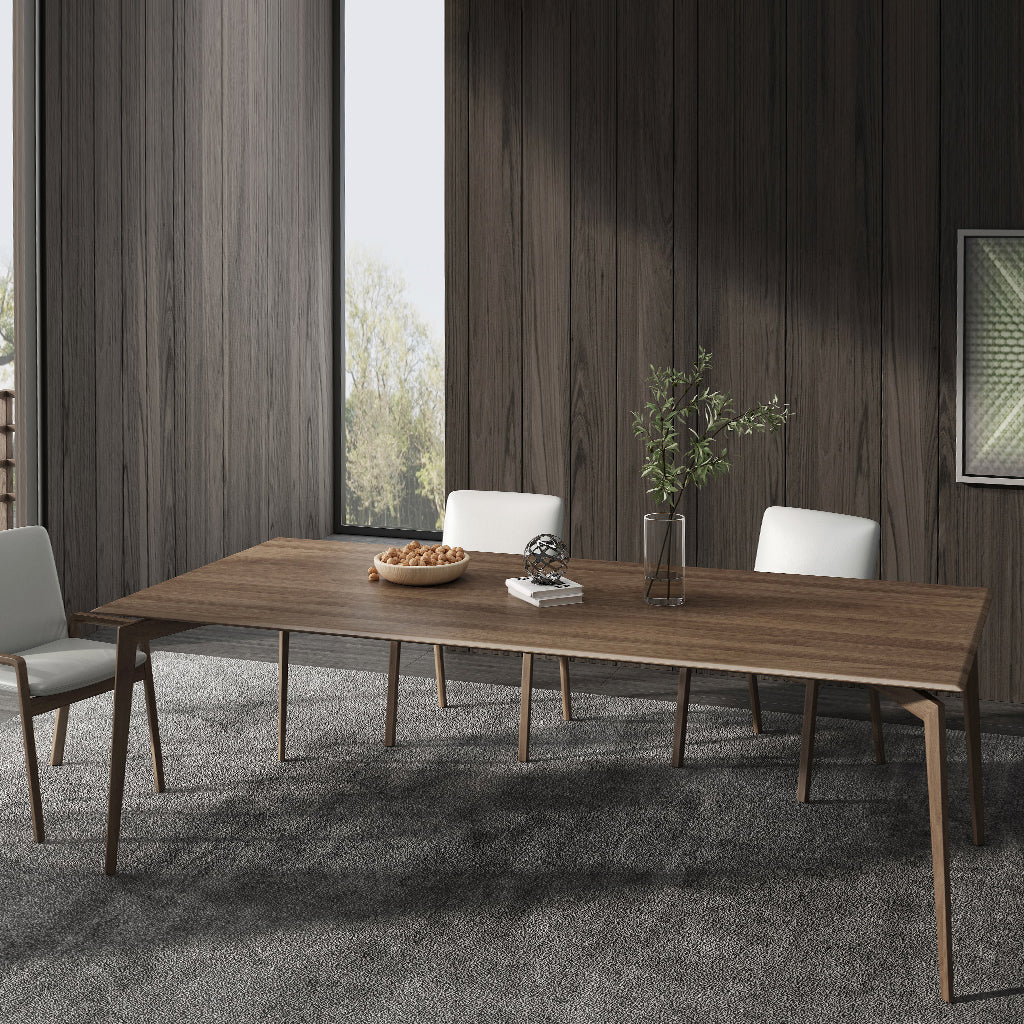 Matte Finish Rectangle Dining Table Modern Wooden Dinette Table Clearhalo 'Dining Tables & Seating' 'Dining Tables' 'dining_table' 'furn' 'furn_dining_table' 'Furniture' 'Kitchen & Dining Furniture' 7178089