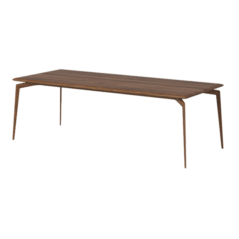 Matte Finish Rectangle Dining Table Modern Wooden Dinette Table Brown Without Chairs Clearhalo 'Dining Tables & Seating' 'Dining Tables' 'dining_table' 'furn' 'furn_dining_table' 'Furniture' 'Kitchen & Dining Furniture' 7178090