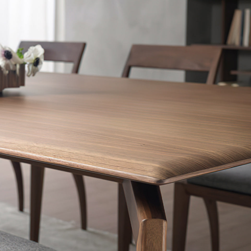 Matte Finish Rectangle Dining Table Modern Wooden Dinette Table Clearhalo 'Dining Tables & Seating' 'Dining Tables' 'dining_table' 'furn' 'furn_dining_table' 'Furniture' 'Kitchen & Dining Furniture' 7178091