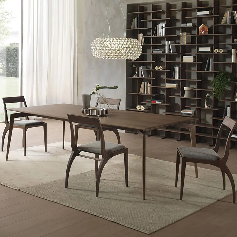 Matte Finish Rectangle Dining Table Modern Wooden Dinette Table Clearhalo 'Dining Tables & Seating' 'Dining Tables' 'dining_table' 'furn' 'furn_dining_table' 'Furniture' 'Kitchen & Dining Furniture' 7178100