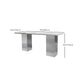 Stainless Steel Dining Table Rectangle Modern Dinner Table for Dining Room