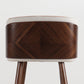Scandinavian Solid Wood Bar Stool Backrest Counter Stool in Brown