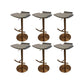 Contemporary Metal Bar Stool Footrest Counter Stool for Living Room