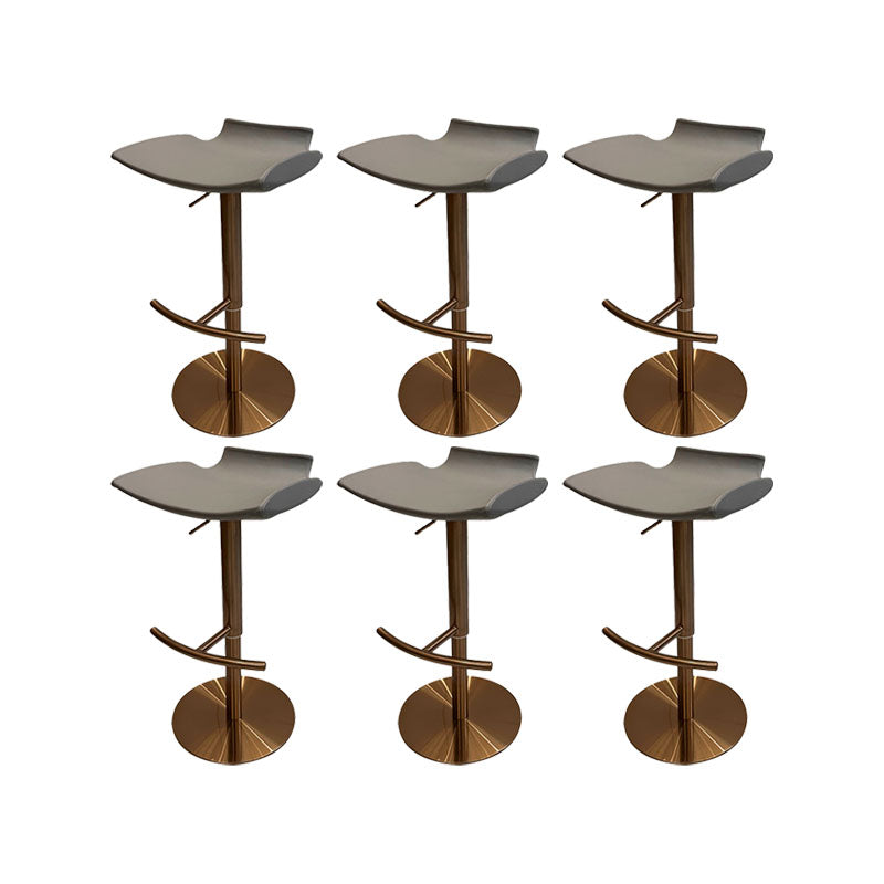 Contemporary Metal Bar Stool Footrest Counter Stool for Living Room
