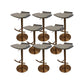 Contemporary Metal Bar Stool Footrest Counter Stool for Living Room