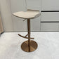 Contemporary Metal Bar Stool Footrest Counter Stool for Living Room