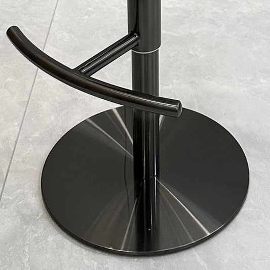 Contemporary Metal Bar Stool Footrest Counter Stool for Living Room