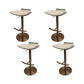 Contemporary Metal Bar Stool Footrest Counter Stool for Living Room