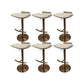 Contemporary Metal Bar Stool Footrest Counter Stool for Living Room