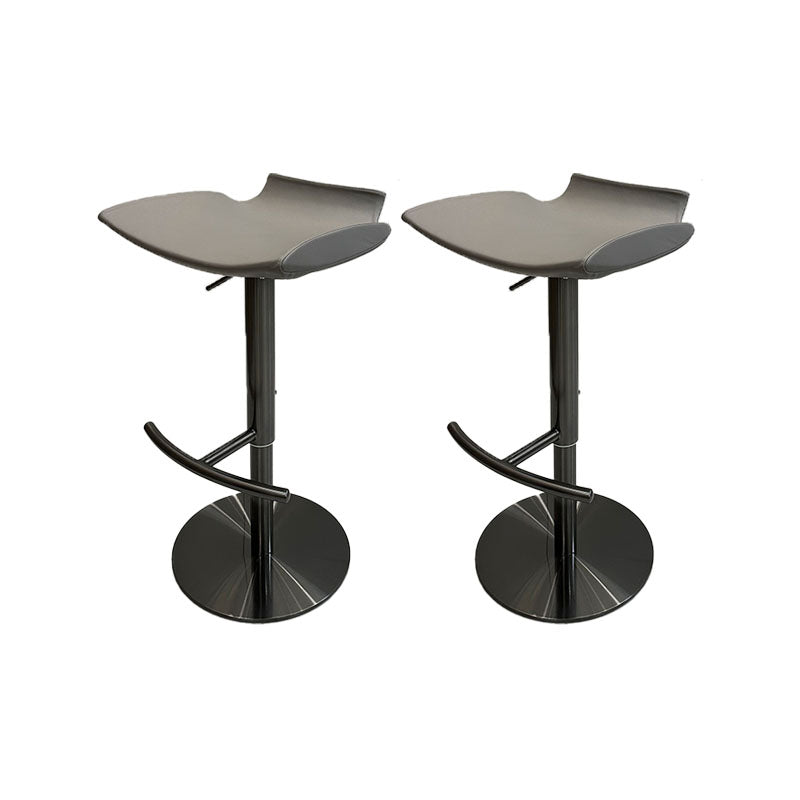 Contemporary Metal Bar Stool Footrest Counter Stool for Living Room