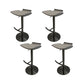 Contemporary Metal Bar Stool Footrest Counter Stool for Living Room