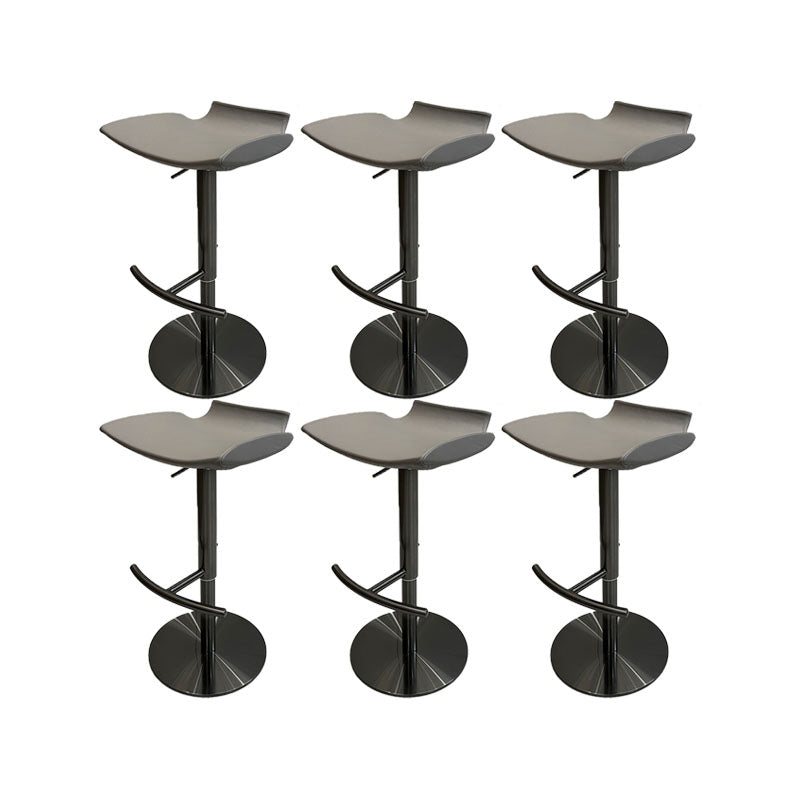 Contemporary Metal Bar Stool Footrest Counter Stool for Living Room