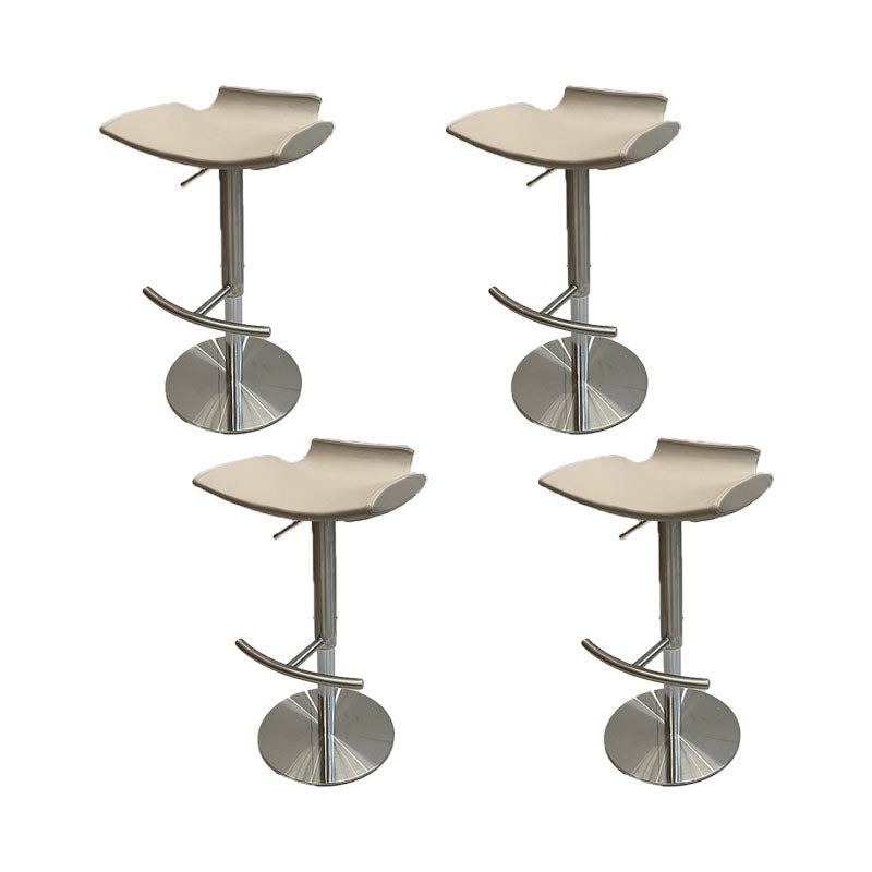 Contemporary Metal Bar Stool Footrest Counter Stool for Living Room