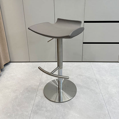 Contemporary Metal Bar Stool Footrest Counter Stool for Living Room