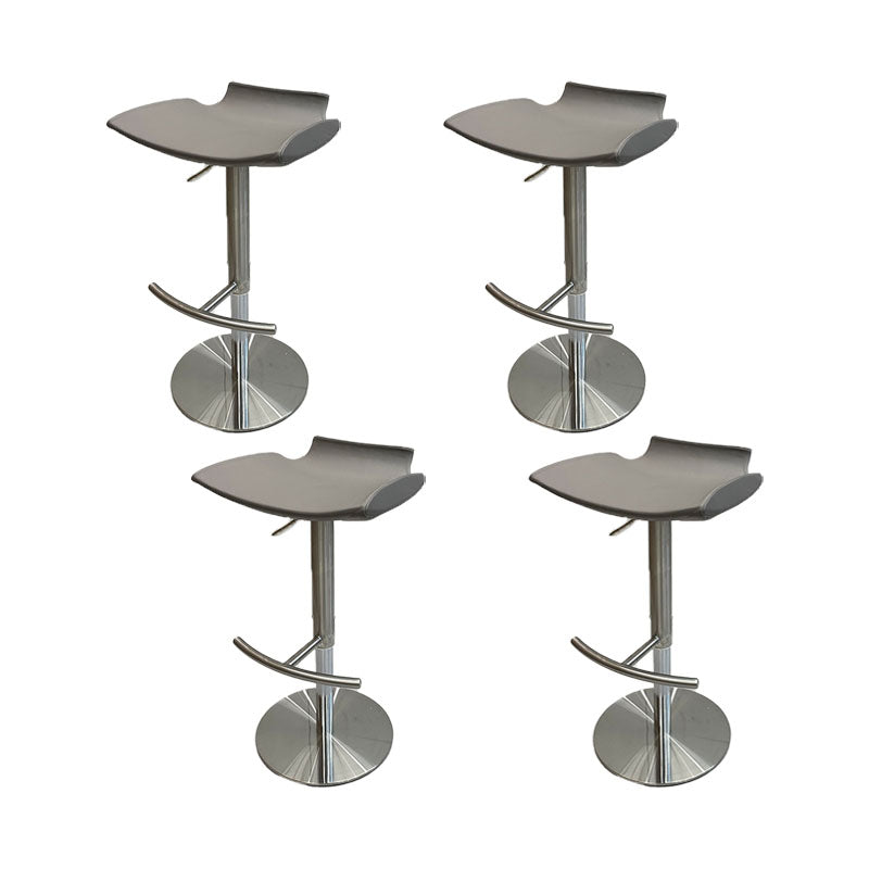 Contemporary Metal Bar Stool Footrest Counter Stool for Living Room