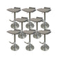 Contemporary Metal Bar Stool Footrest Counter Stool for Living Room