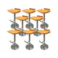 Contemporary Metal Bar Stool Footrest Counter Stool for Living Room