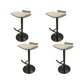 Contemporary Metal Bar Stool Footrest Counter Stool for Living Room
