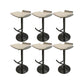 Contemporary Metal Bar Stool Footrest Counter Stool for Living Room