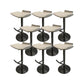 Contemporary Metal Bar Stool Footrest Counter Stool for Living Room