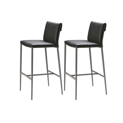 Modern Style Metal Bar Stool Footrest Counter Stool for Restaurant