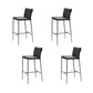 Modern Style Metal Bar Stool Footrest Counter Stool for Restaurant