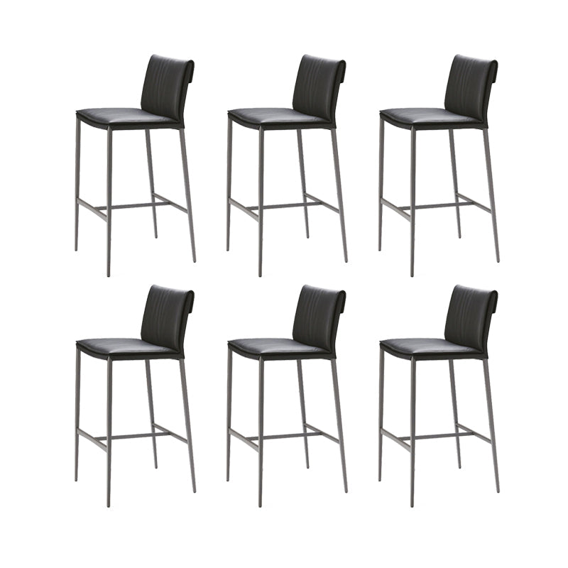 Modern Style Metal Bar Stool Footrest Counter Stool for Restaurant