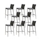 Modern Style Metal Bar Stool Footrest Counter Stool for Restaurant