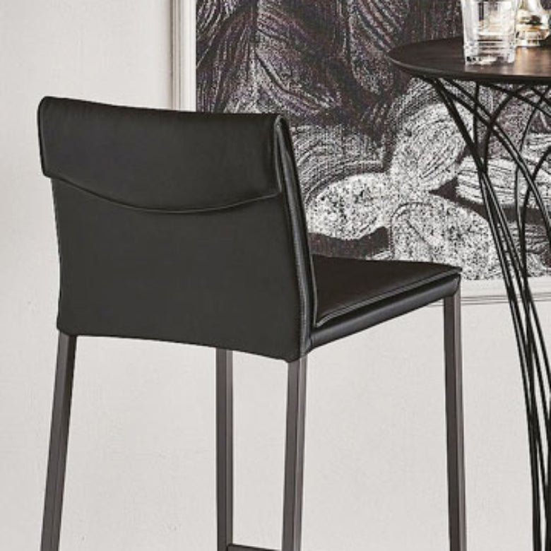 Modern Style Metal Bar Stool Footrest Counter Stool for Restaurant