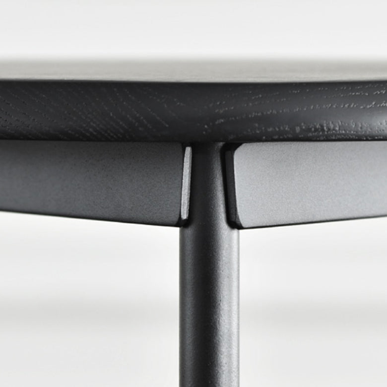 Contemporary Style Metal Bar Stool Footrest Counter Stool in Black Clearhalo 'Bar Furniture' 'Bar Stools' 'bar_stools' 'furn' 'furn_bar_stools' 'Furniture' 'Kitchen & Dining Furniture' 7178283