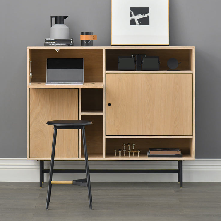 Contemporary Style Metal Bar Stool Footrest Counter Stool in Black Clearhalo 'Bar Furniture' 'Bar Stools' 'bar_stools' 'furn' 'furn_bar_stools' 'Furniture' 'Kitchen & Dining Furniture' 7178285