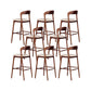 Scandinavian Indoor Bar Stools Solid Wood Bar Stool with Footrest