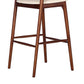 Scandinavian Indoor Bar Stools Solid Wood Bar Stool with Footrest
