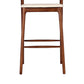 Scandinavian Indoor Bar Stools Solid Wood Bar Stool with Footrest