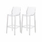 Contemporary Style Plastic Bar Stool Footrest Counter Stool for Bristol