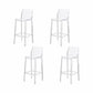 Contemporary Style Plastic Bar Stool Footrest Counter Stool for Bristol