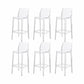Contemporary Style Plastic Bar Stool Footrest Counter Stool for Bristol