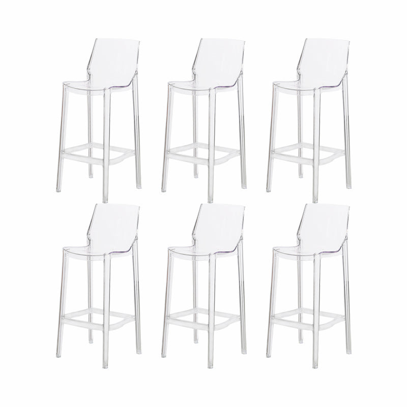 Contemporary Style Plastic Bar Stool Footrest Counter Stool for Bristol