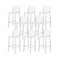 Contemporary Style Plastic Bar Stool Footrest Counter Stool for Bristol